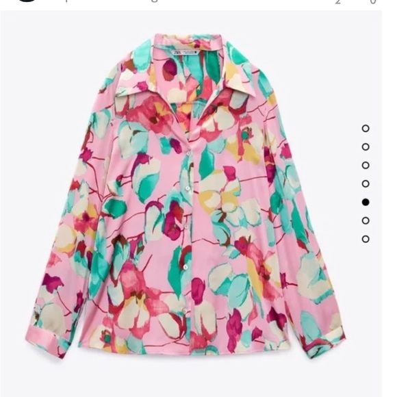 Zara Tops Zara Pink Floral Top Poshmark